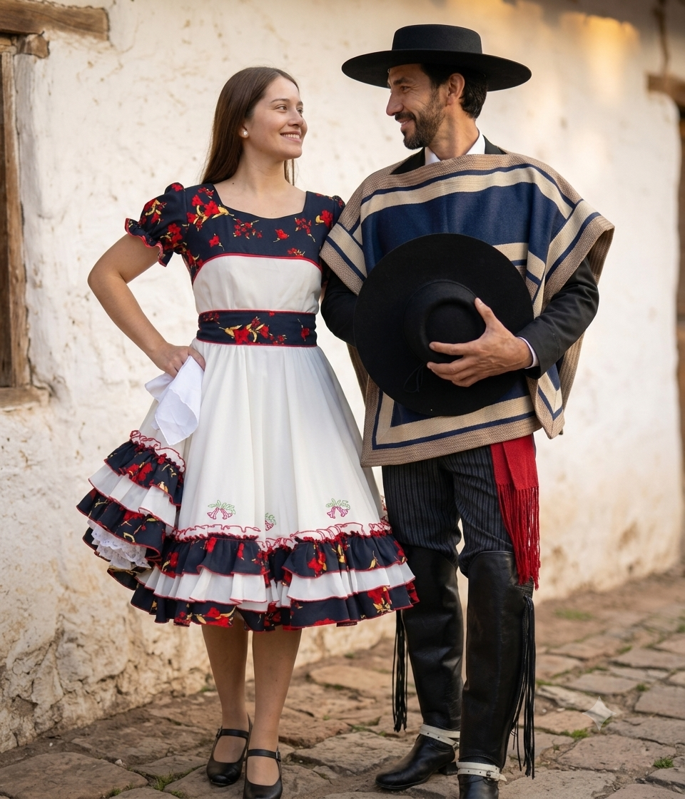 Detalle de trajes y accesorios de huaso en Rincón Huaso