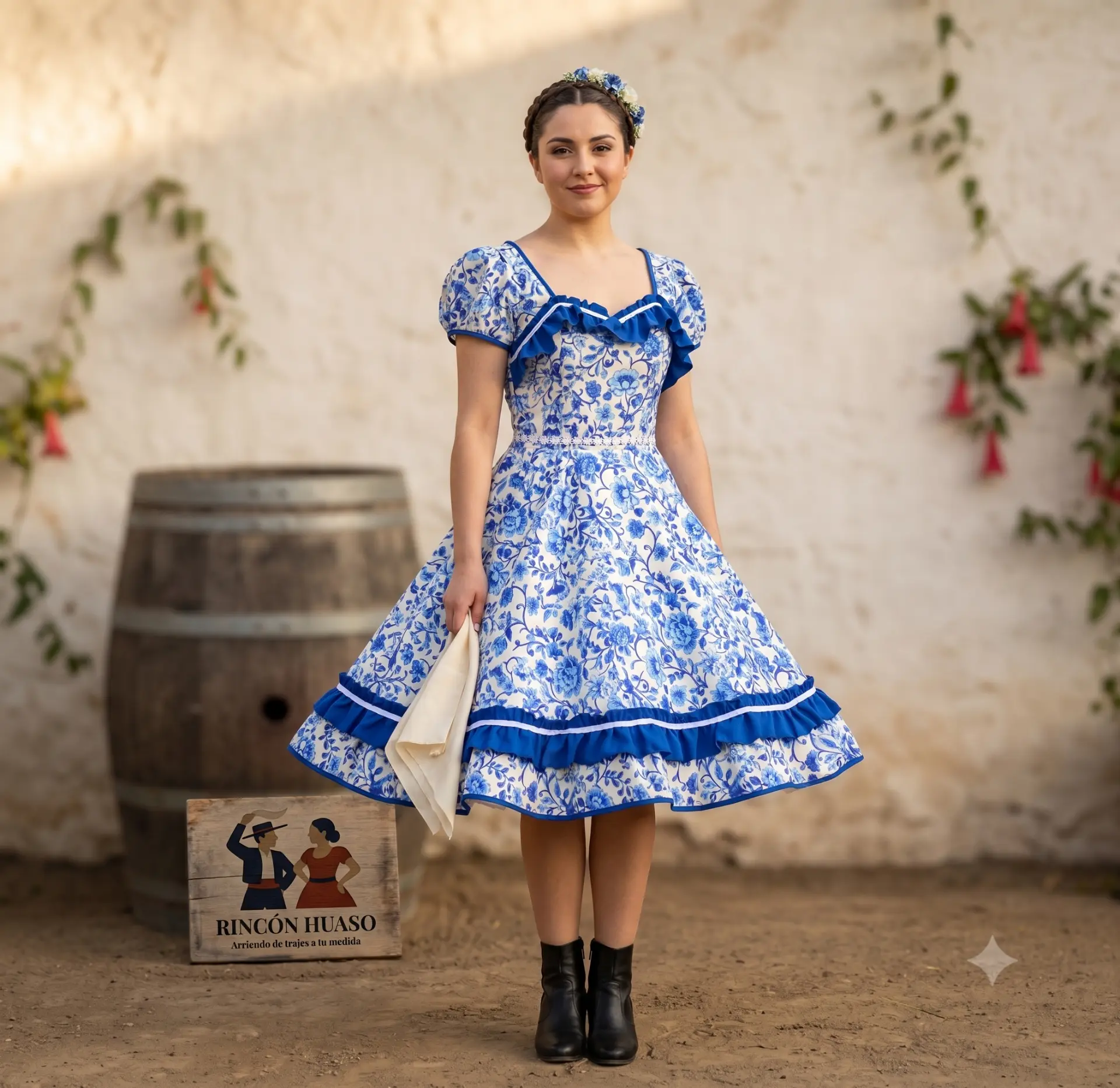 Detalle de trajes y accesorios de huaso en Rincón Huaso